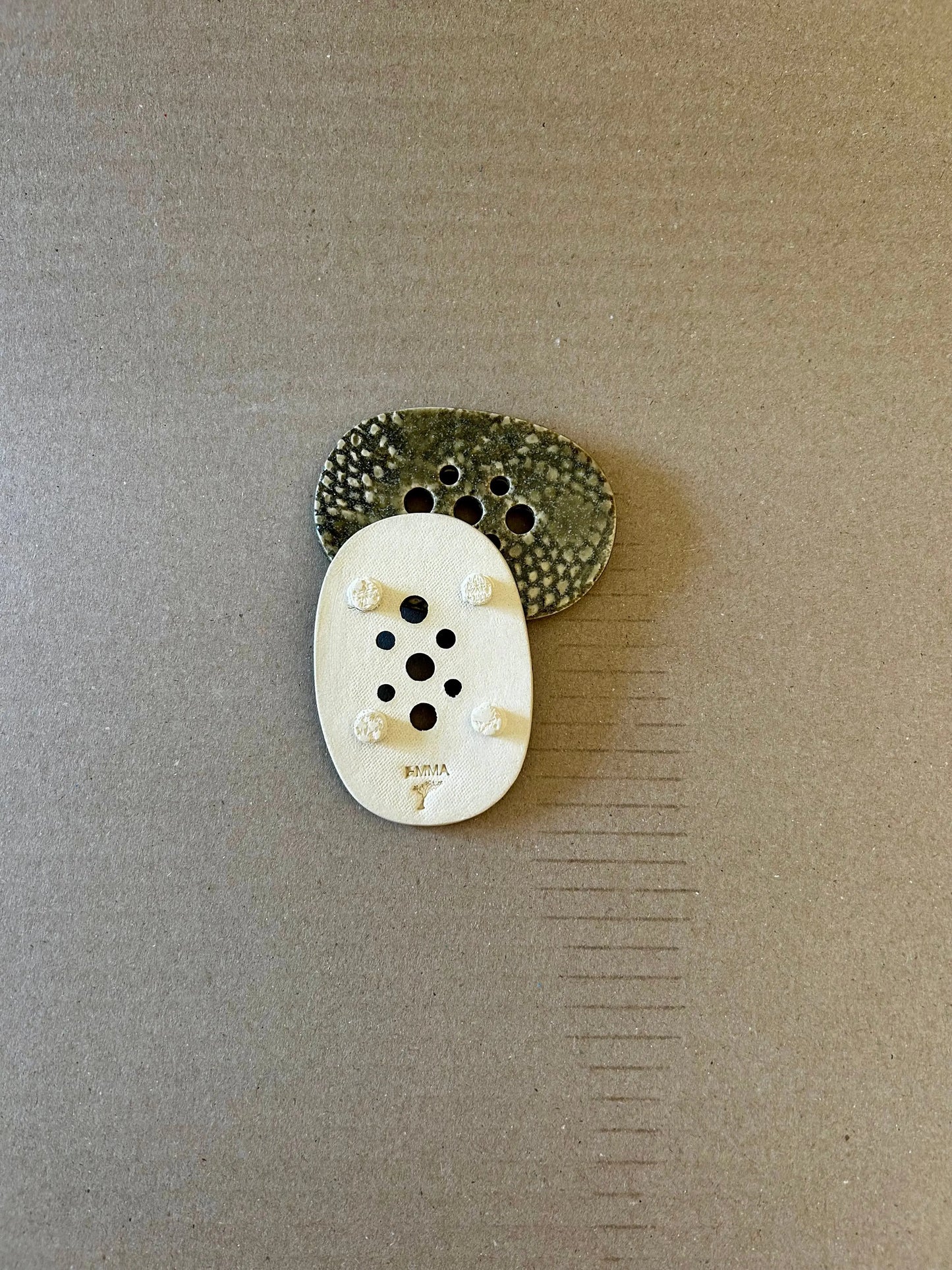 Porte savon texturé dentelle, nouveauté