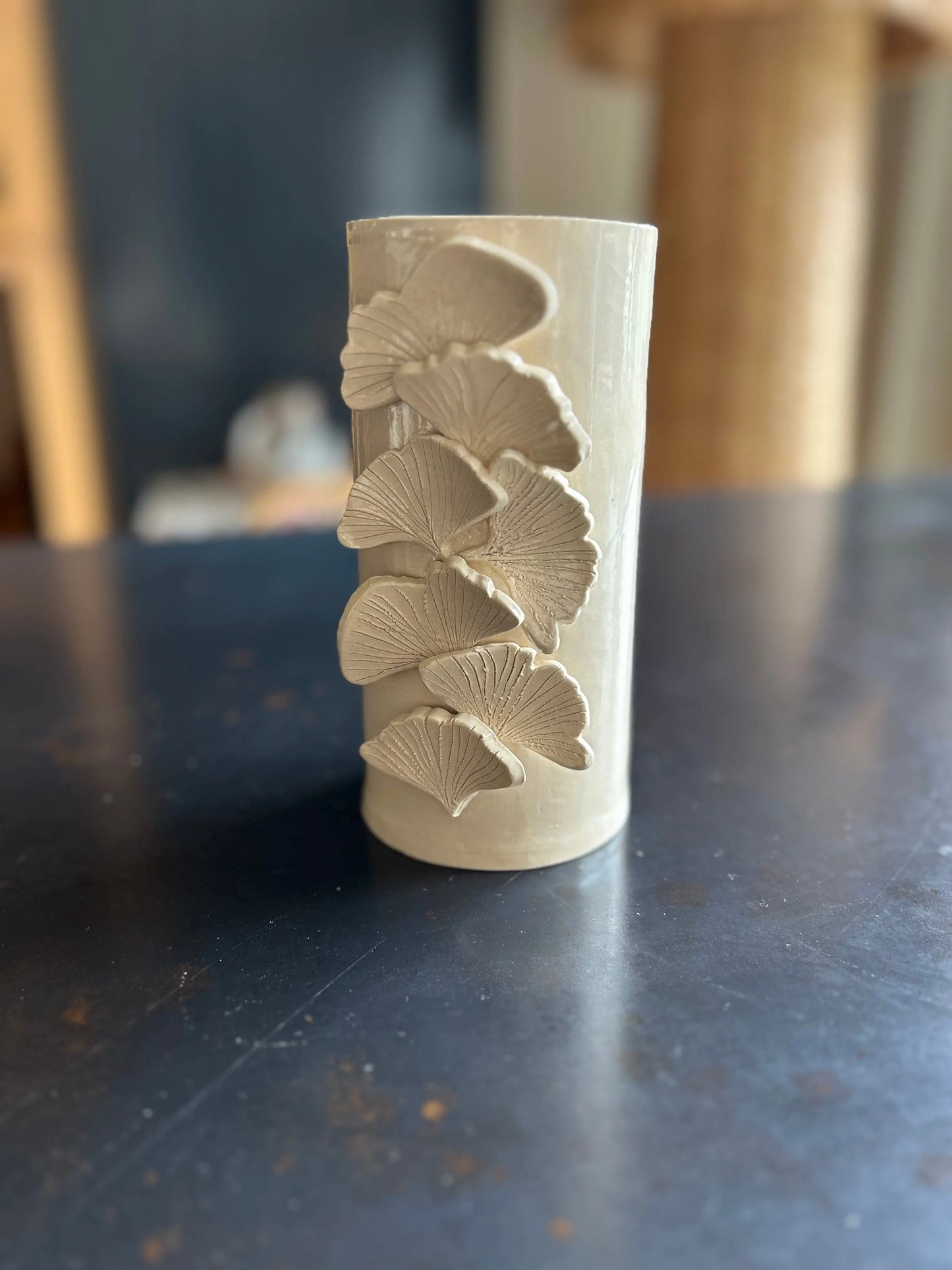 Ginkgo vase