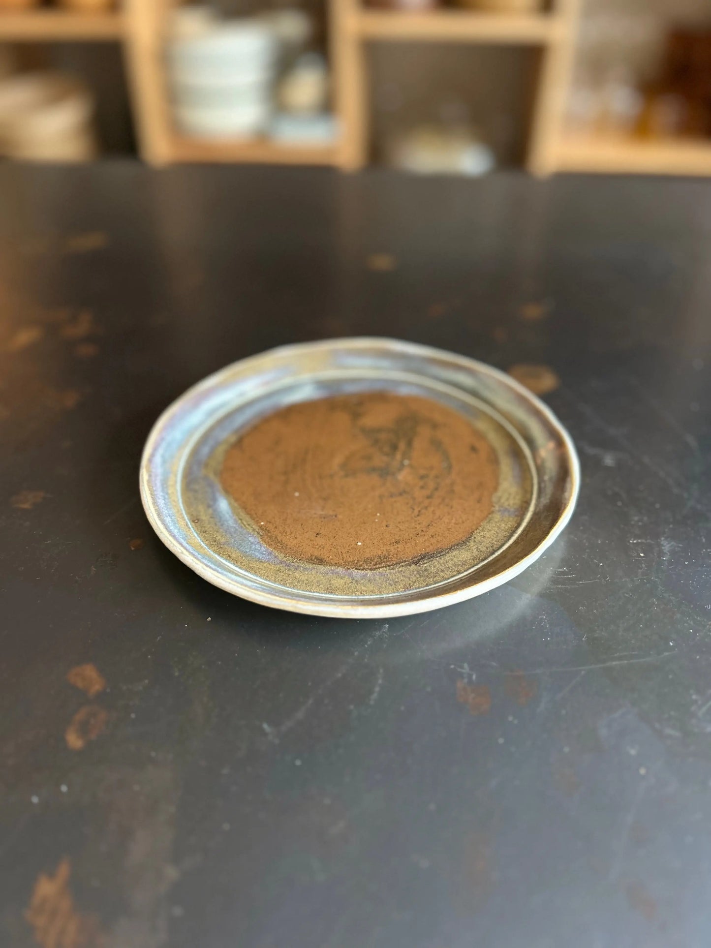 assiette, plat, moyen modèle