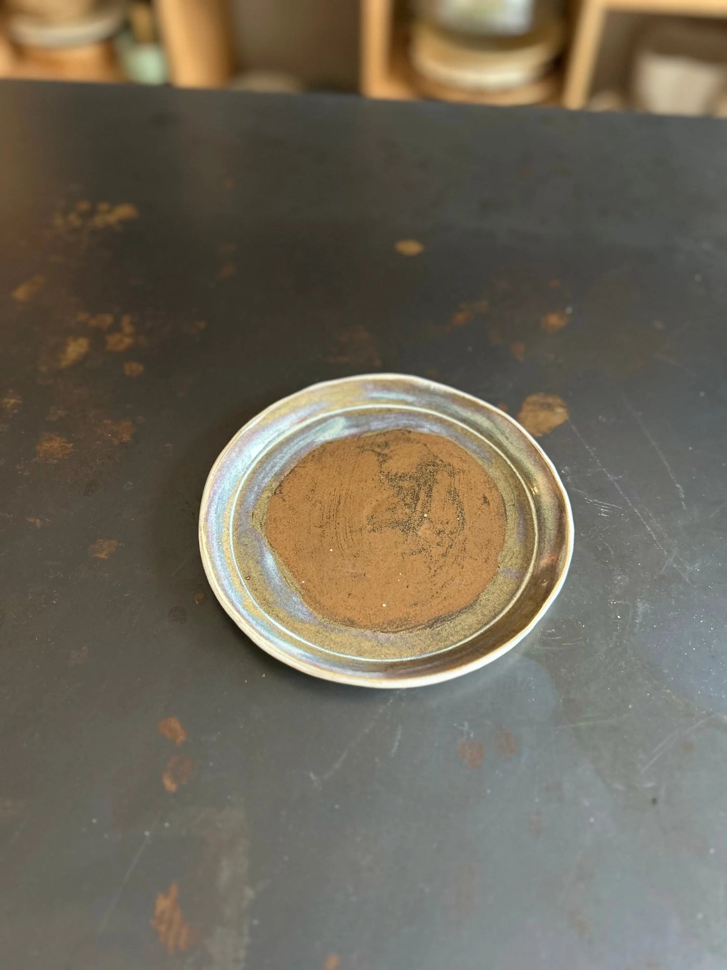assiette, plat, moyen modèle