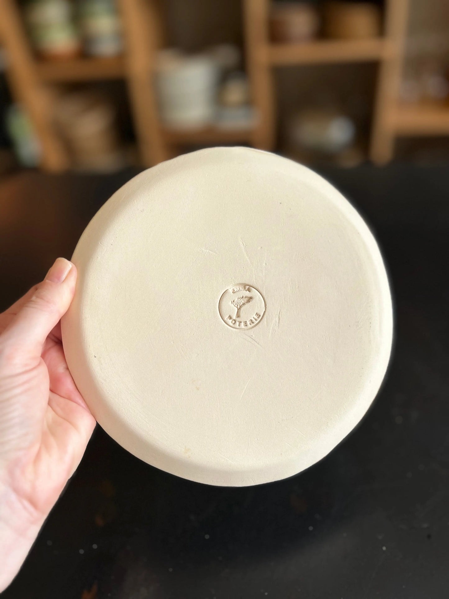 assiette, plat, moyen modèle