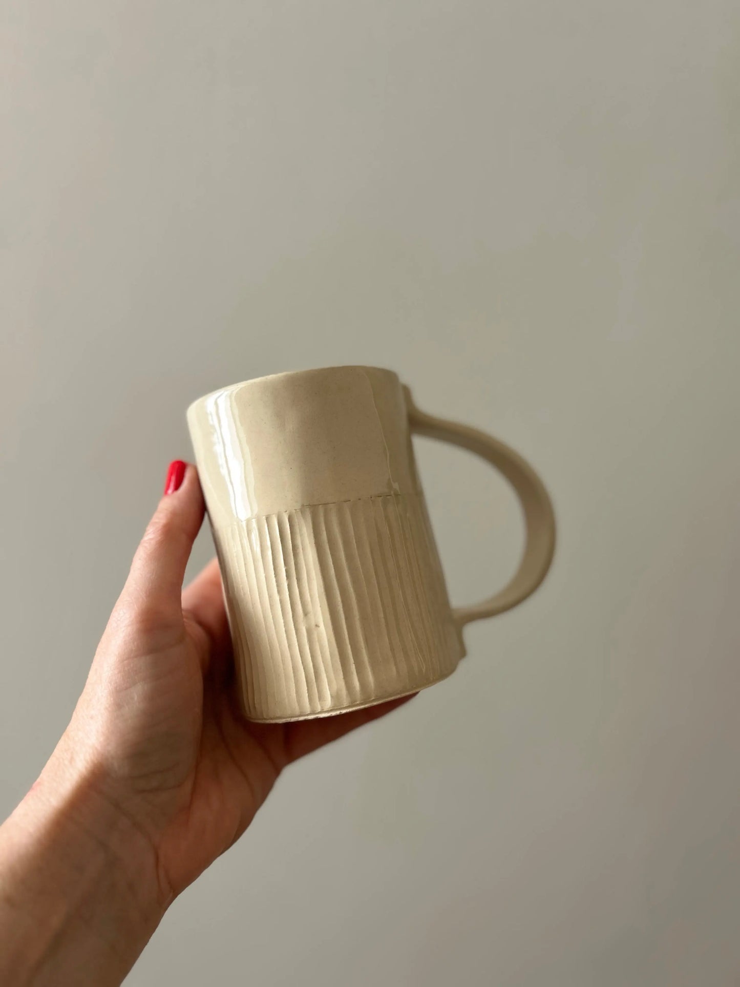 mug avec anse et fine rayure