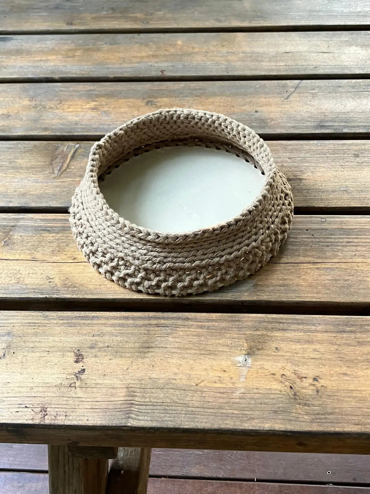 plateau crochet et céramique , nouveauté