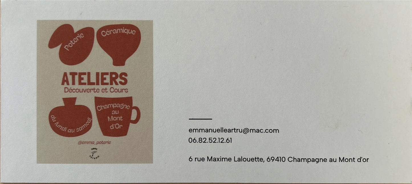 Carte-cadeau Emma Poterie