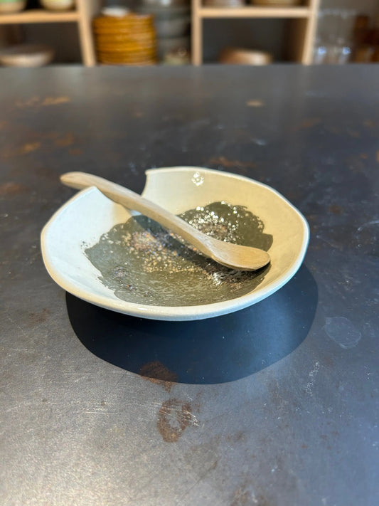 Coupelle apéritive, fond corail