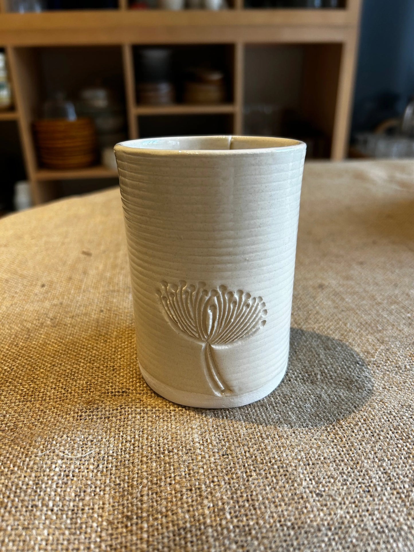 Mug rayures et fleurs , nouveauté
