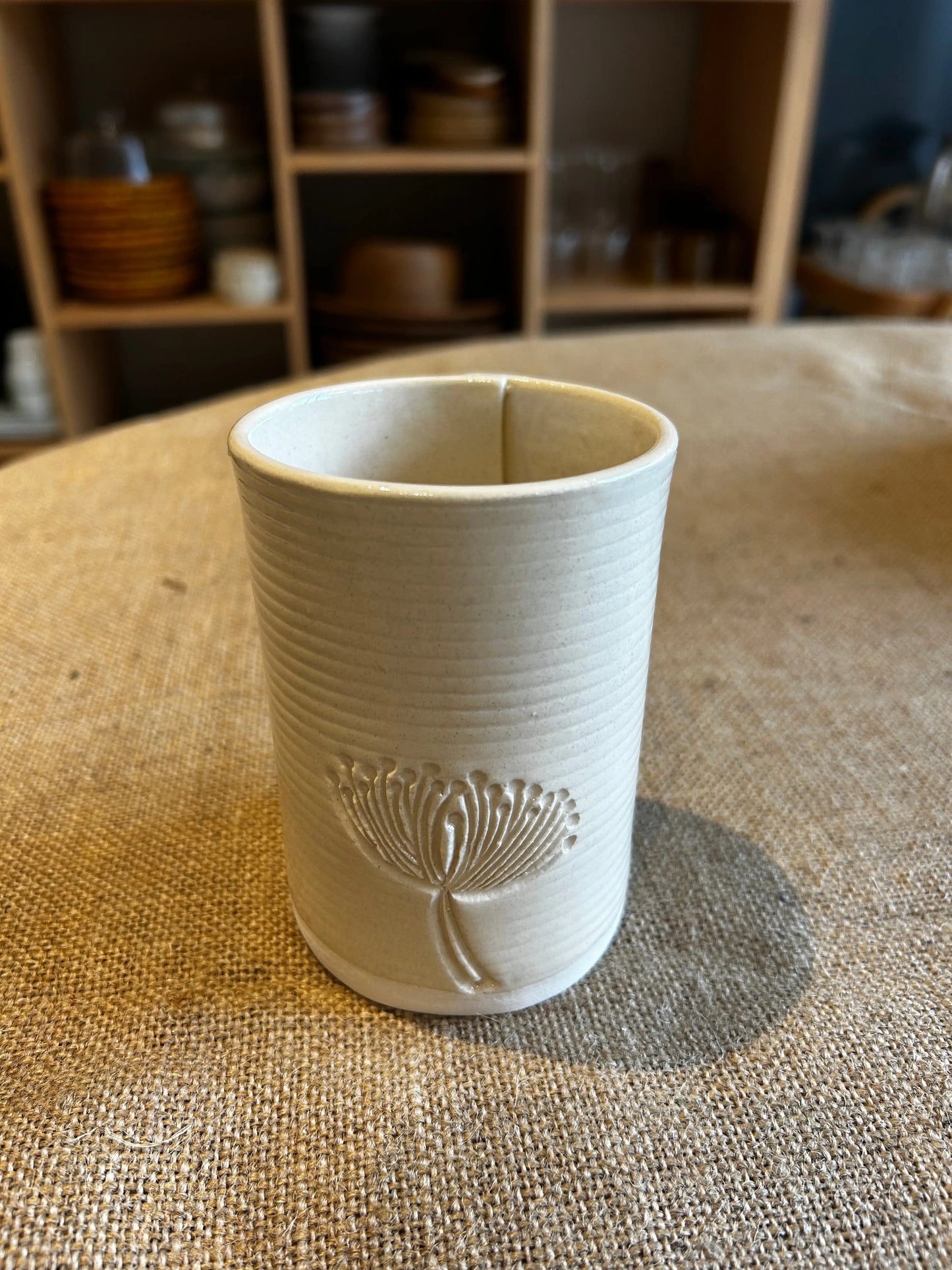 Mug rayures et fleurs , nouveauté