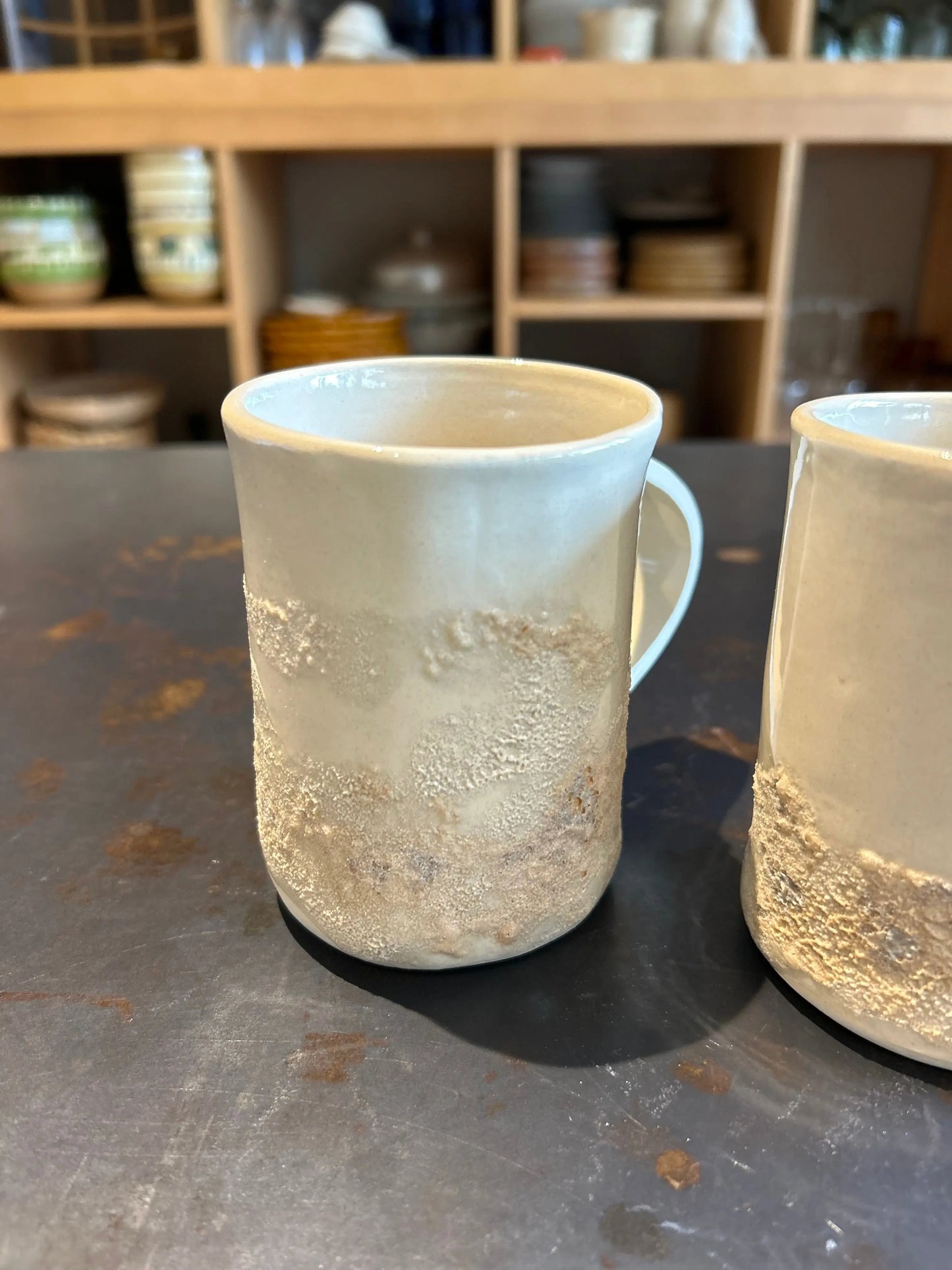 Mugs effet plage de sable