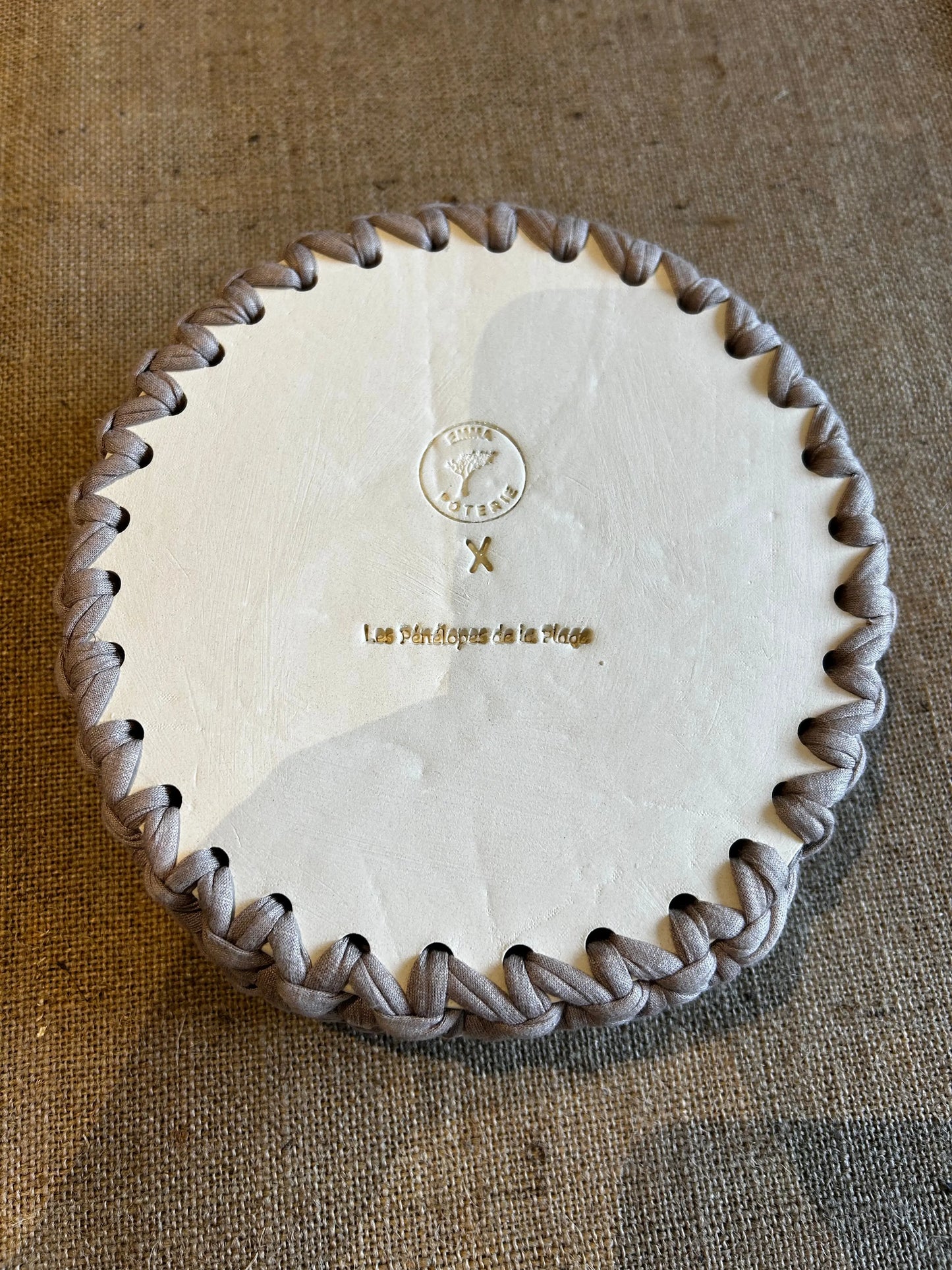 Panière, céramique et crochet , nouveauté