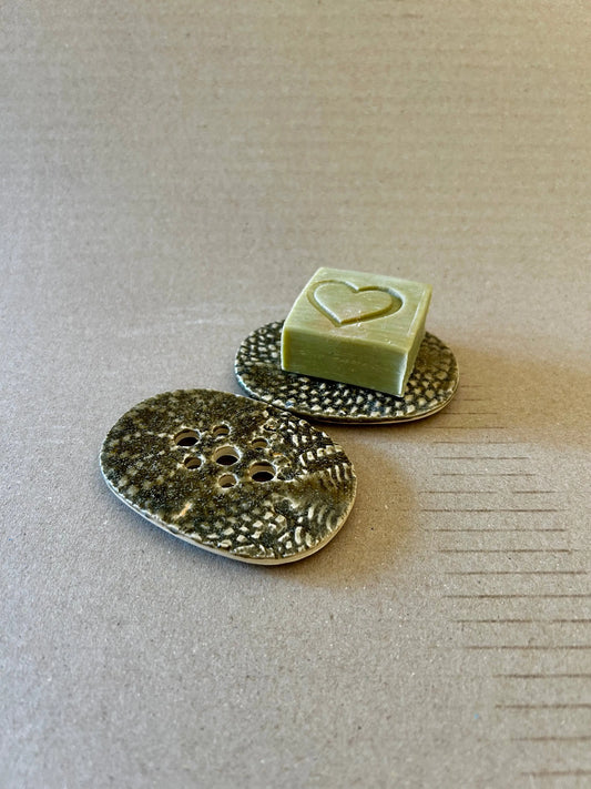 Porte savon texturé dentelle, nouveauté