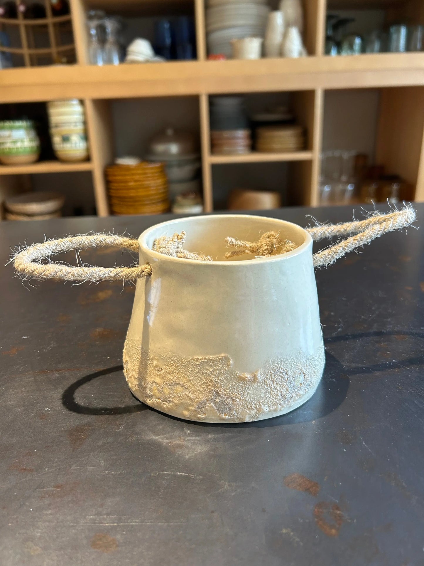 Pot à anse, effet plage de sable