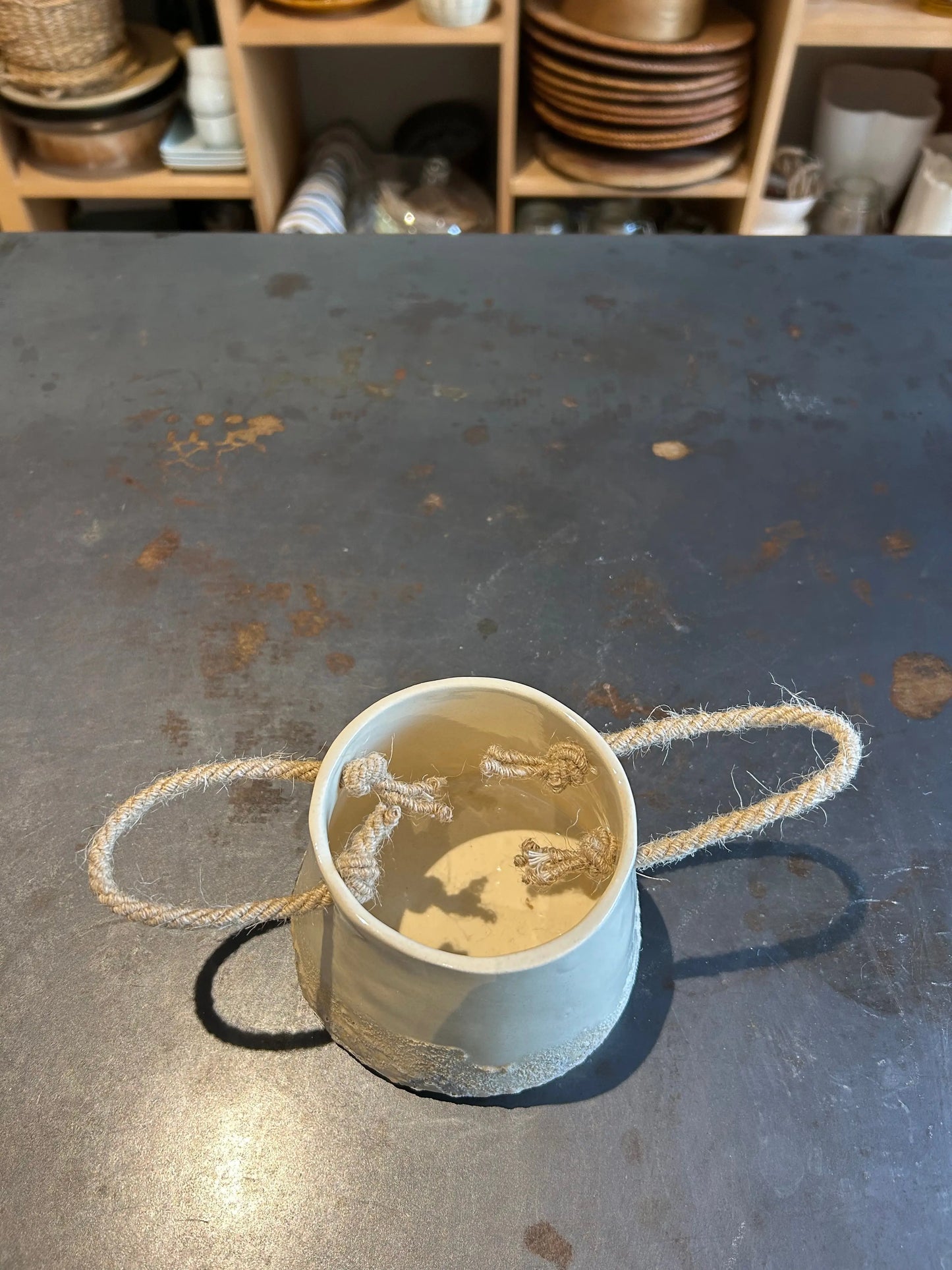 Pot à anse, effet plage de sable