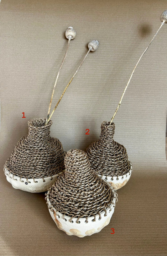 Série vase céramique et crochet