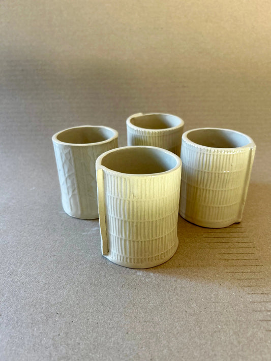 Tasses à café, texturé multi lignes, nouveauté