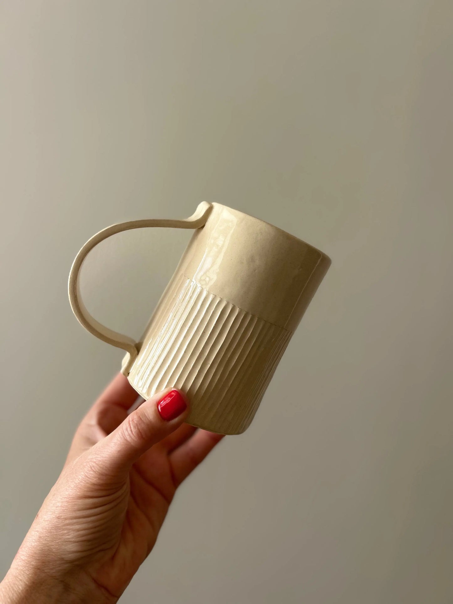 mug avec anse et fine rayure