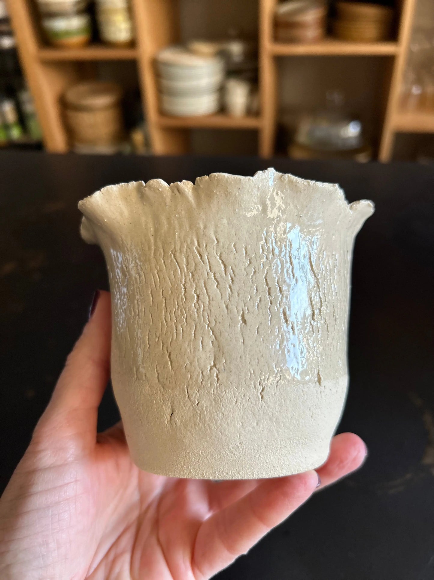 vase, cracked flowerpot